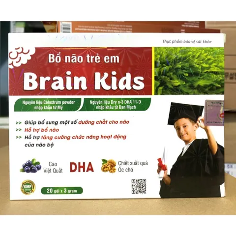 Bổ Não Trẻ Em Brain Kids bổ não, tăng thị lực, tăng cường miễn dịch, óc chó, việt quất, hạnh nhân