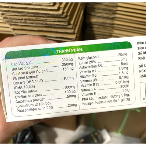 Bổ Não Trẻ Em Brain Kids bổ não, tăng thị lực, tăng cường miễn dịch, óc chó, việt quất, hạnh nhân
