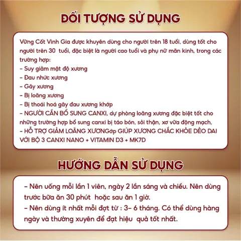 Vững cốt vinh gia hộp 20 viên 
