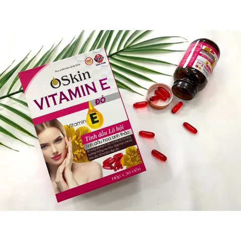 Oskin Vitamin E đỏ Vạn tam – Bổ sung Vitamin E (30 viên)
