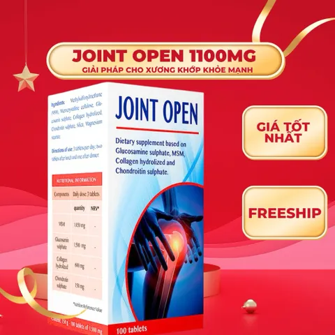 Joint Open – Hỗ Trợ Cải Thiện Tình Trạng Khô Khớp (Hộp 60 Viên)