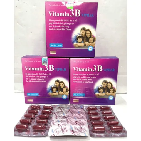 cao thể trạng, hỗ trợ kén ăn, người suy nhược, bị lao lực, mất ngủ Vitamin 3B Viphar B1 B6 B12 Bổ Sung Vitamin Nhóm B, Hỗ Trợ Bồi Bổ Cơ Thể, Nâng Cao Thể Trạng Cho Người Mệt Mỏi, Ăn Uống Kém