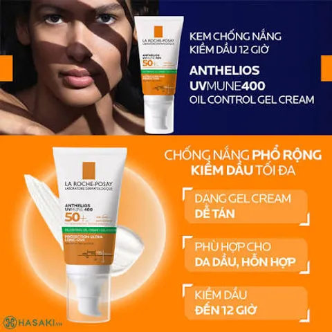 (Hàng ngoại) Kem Chống Nắng Mini La Roche-Posay Anthelios 3ml - Dành Cho Da Dầu và Nhạy Cảm, Kiểm Soát Dầu Nhờn, Ngăn Ngừa Mụn, SPF 50