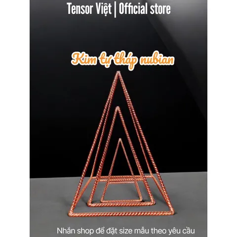 (Phạm Tráng Tensor Việt) Kim tự tháp Nubian bằng đồng đặt bàn làm việc, phòng ngủ