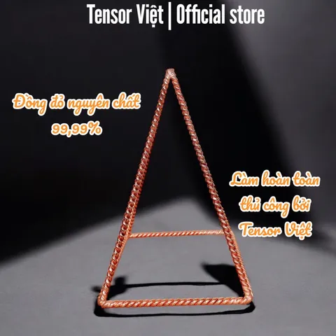 (Phạm Tráng Tensor Việt) Kim tự tháp Nubian bằng đồng đặt bàn làm việc, phòng ngủ