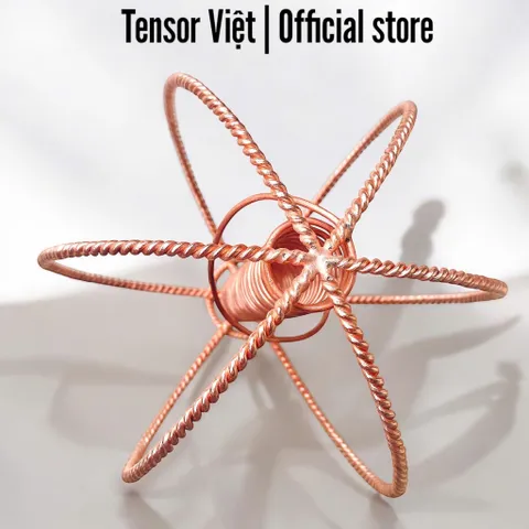 (Phạm Tráng Tensor Việt) Bộ điều hòa môi trường (Harmonizer) đồng đỏ nguyên chất size lớn, tensor rings