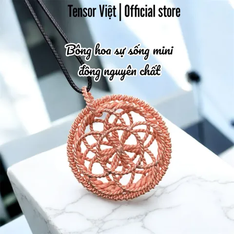 (Phạm Tráng Tensor Việt) Bông hoa sự sống mini 144mhz đồng đỏ nguyên chất