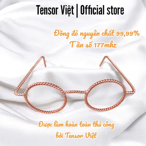 (Phạm Tráng Tensor Việt) Kính tensor đồng đỏ nguyên chất dành cho nam nữ và trẻ em