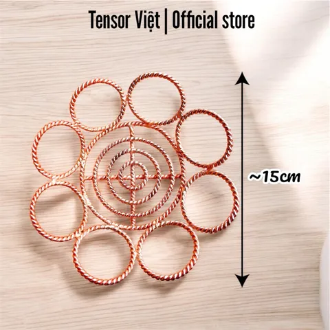 (Phạm Tráng Tensor Việt ) Giỏ đựng đồ, rổ rá tensor 144mhz, 432mhz bằng đồng đỏ sạc năng lượng, tái cấu trúc nước