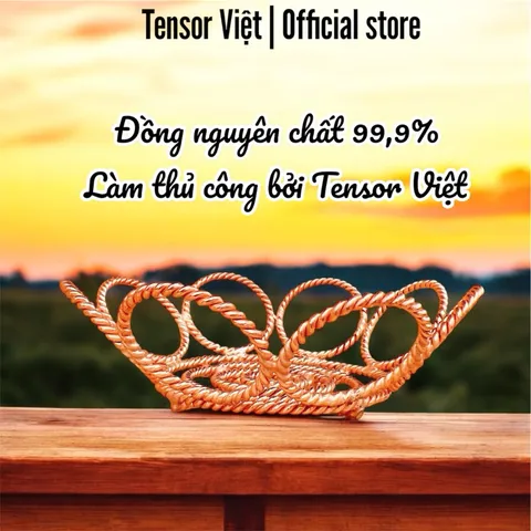 (Phạm Tráng Tensor Việt ) Giỏ đựng đồ, rổ rá tensor 144mhz, 432mhz bằng đồng đỏ sạc năng lượng, tái cấu trúc nước