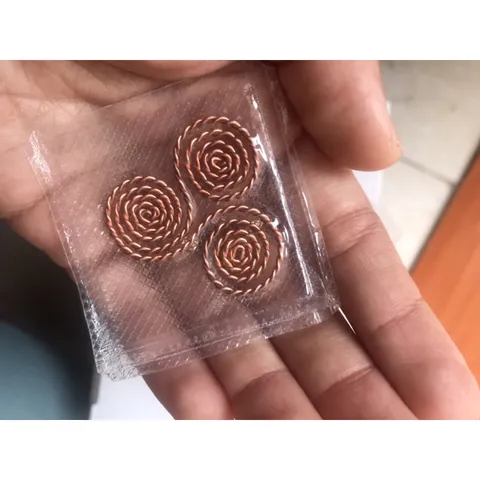 (Có bọc chống oxy hóa) Vòng triskelion (heddeka) tránh sóng bức xạ điện từ dành cho laptop, cục wifi, lò vi sóng,...