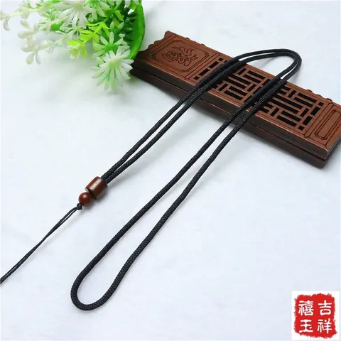 Dây chuyền cổ vải dù bện 2 loại mặt tròn và mặt gỗ