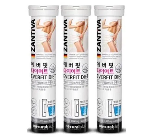 (Hàng ngoại) Viên Sủi Giảm Cân Zantiva Everfit Cao Cấp Từ Đức - Hỗ Trợ Giảm Cân Tự Nhiên, Cung Cấp Dinh Dưỡng, 20 Viên
