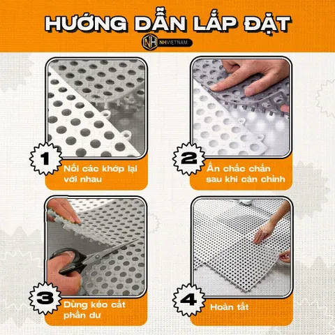 ❤️Combo 20 Vỉ Lót Sàn Nhà tắm MHI Dẻo Siêu Bền- Thảm Nhựa lót sàn vệ sinh, bể bơi, sân vườn HVNXK
