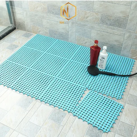 ❤️Combo 20 Vỉ Lót Sàn Nhà tắm MHI Dẻo Siêu Bền- Thảm Nhựa lót sàn vệ sinh, bể bơi, sân vườn HVNXK