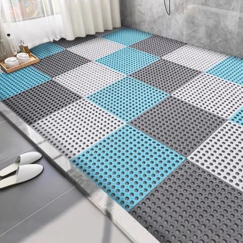 ❤️Bộ 4✅Tấm Lót Sàn Nhà tắm MHI Dẻo Siêu Bền- miếng sàn, vỉ lót sàn vệ sinh, bể bơi, sân vườn