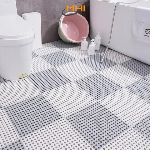 ❤️Bộ 4✅Tấm Lót Sàn Nhà tắm MHI Dẻo Siêu Bền- miếng sàn, vỉ lót sàn vệ sinh, bể bơi, sân vườn
