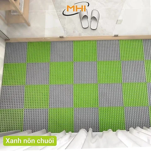 ❤️Bộ 4✅Tấm Lót Sàn Nhà tắm MHI Dẻo Siêu Bền- miếng sàn, vỉ lót sàn vệ sinh, bể bơi, sân vườn