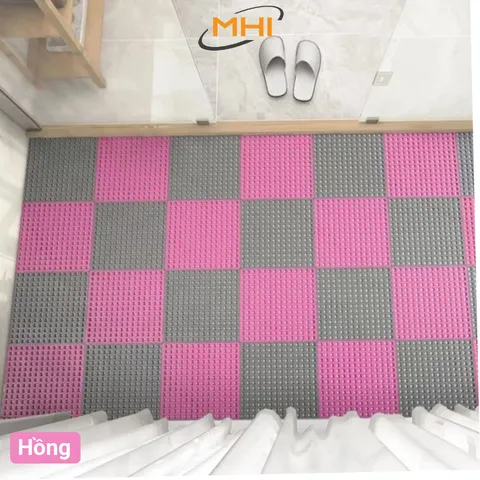 ❤️Bộ 4✅Tấm Lót Sàn Nhà tắm MHI Dẻo Siêu Bền- miếng sàn, vỉ lót sàn vệ sinh, bể bơi, sân vườn