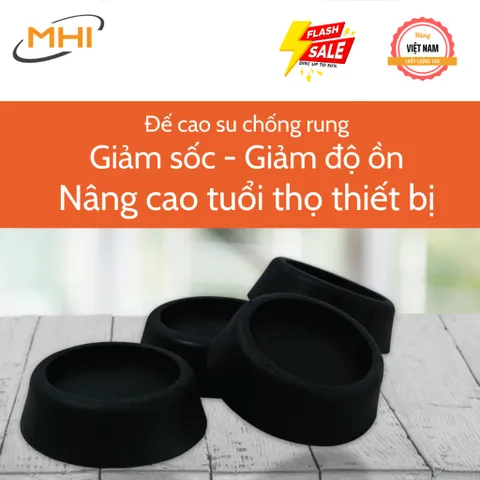Miếng đệm cao su kê chân chống rung, chống ồn cho máy giặt hàng VNXK