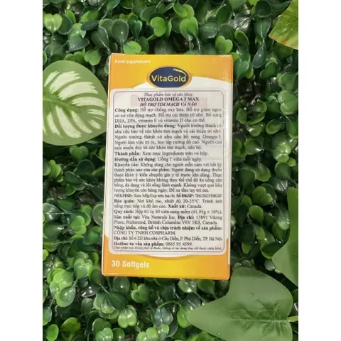 Omega 3 max vitagold L* 30viên Canada