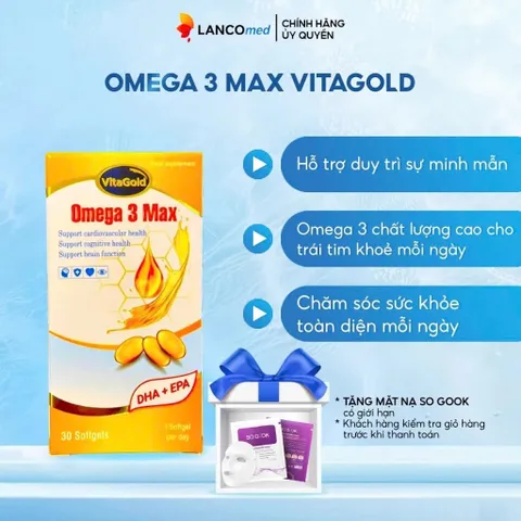 Omega 3 max vitagold L* 30viên Canada