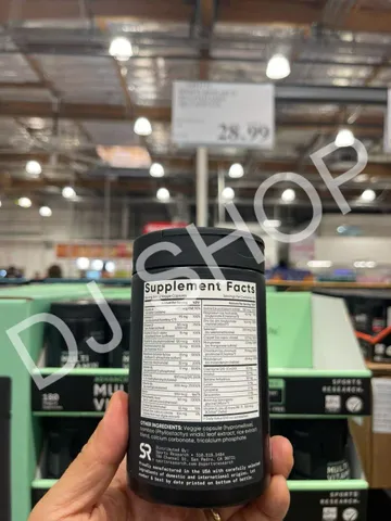 Viên Uống Bổ Sung Vitamin Tổng Hợp Multivitamin Sports Research 180v - Dinh Dưỡng Cần Thiết Để Tăng Cường Sức Khỏe, Hỗ Trợ Năng Lượng Hàng Ngày 885632