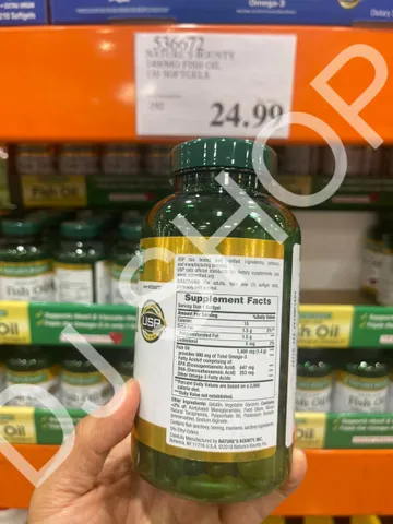 Viên Uống Dầu Cá Không Mùi Fish Oil Omega-3 1400mg, 130 Viên Hỗ Trợ Tim Mạch và Não Bộ - Nature's Bounty Mỹ 885657