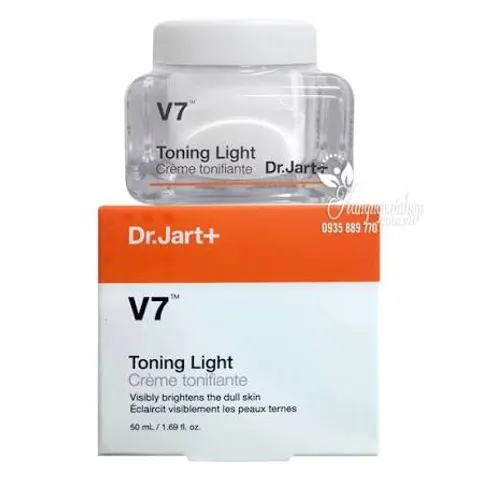 (Hàng ngoại) Kem Dưỡng Ẩm Sáng Da V7 Toning Light Dr.Jart+ Hàn Quốc 15ml - Giải Pháp Dưỡng Da Hiệu Quả, Cải Thiện Độ Bóng Và Ẩm Mượt