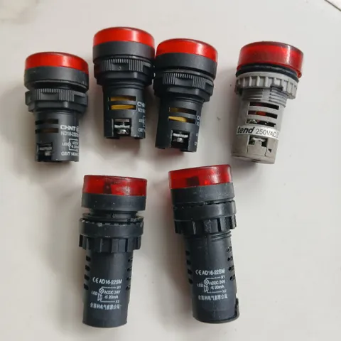 đèn còi hiển thị 24v 220v tủ điện cảnh báo chint lehao xanh trắng đỏ