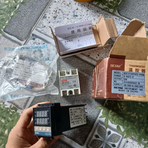 bộ điều khiển nhiệt độ autonics yamatake berm omron e5cs tháo máy kèm đế nước nóng nấu phở nồi hơi đồng hồ
