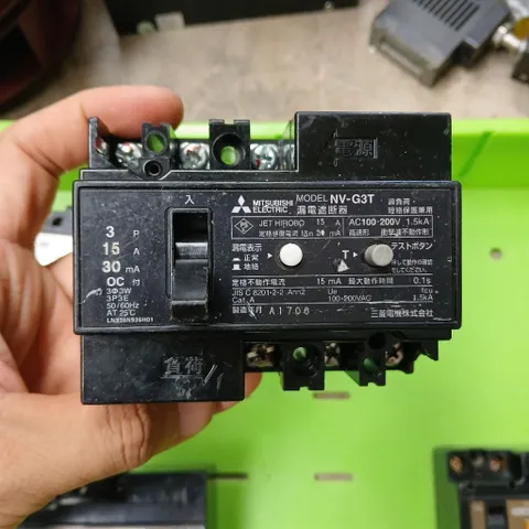 Aptomat chống giật tép cóc vuông ELCB 10A 20A 30A 50A Nhật Hàn Panasonic mitsu ls tháo máy lắp tổng nhánh gia đình