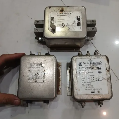 lọc nguồn chống nhiễu AC 1 pha EMI filter tháo máy suntronix cosel lambda tokin schaffner delta fuji máy hàn cell pin