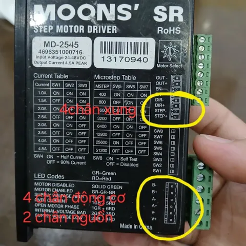 step 57 60 2 3 pha driver DM856 3DM580 DM556s leadshine moon yako kaifull ezi chế cnc mini laser in 3d gọt hàn cell pin