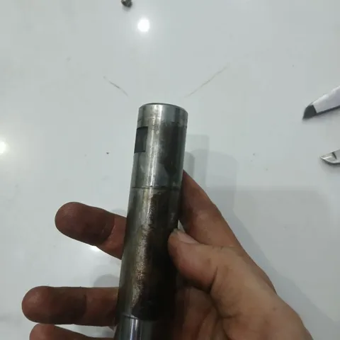 [phi 1inch 25.4mm] trục thép tròn tháo máy sẵn lỗ ren hệ inch 2 đầu dài 435mm