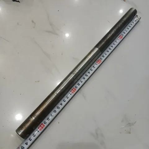 [phi 1inch 25.4mm] trục thép tròn tháo máy sẵn lỗ ren hệ inch 2 đầu dài 435mm