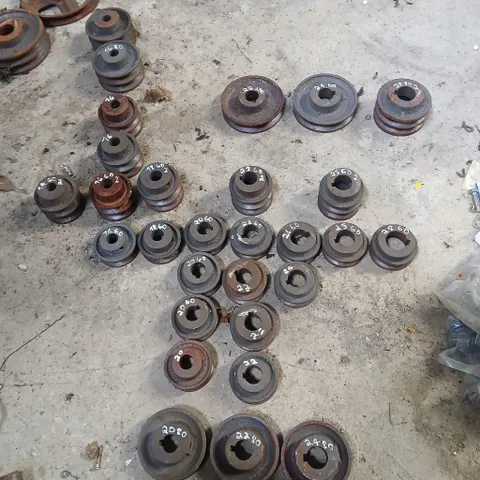 pulley to nhỏ 1 2 tầng trục 14 16 18 20 22 24 25 28 D60 d80 d100 gang mới