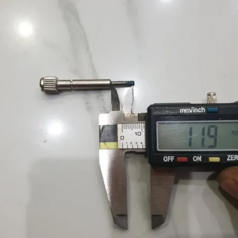 2 nút núm vặn ốc M3 dài 49 mm sắt mạ