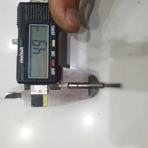 2 nút núm vặn ốc M3 dài 49 mm sắt mạ