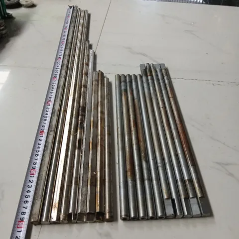 [trục inox - sắt] trục phi 15 inox sắt nhiều kích thước vát mặt cạnh lỗ ốc M8