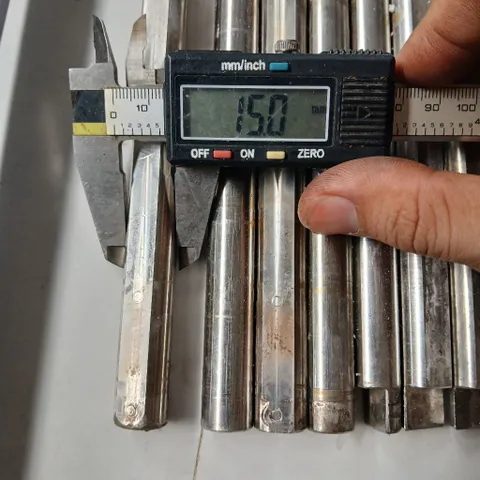 [trục inox - sắt] trục phi 15 inox sắt nhiều kích thước vát mặt cạnh lỗ ốc M8