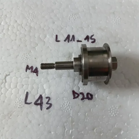 con lăn inox 2 vòng bi ốc m4 tháo máy dây đai nhám băng bi tì gọt cell pin