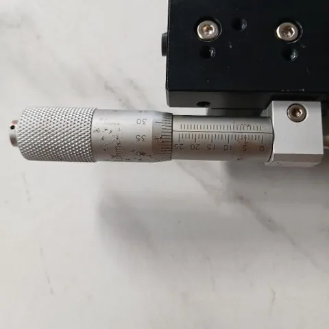 [xy 125mm] bàn trượt panme to hành trình 25mm tháo máy ray con lăn nhôm có khóa vị trí 0.01mm phay mài