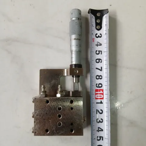 [full thép chỉnh nghiêng] cụm panme mitutoyo rãnh 0 15 0.01mm kèm kim chỉnh nghiêng 2 ống khí