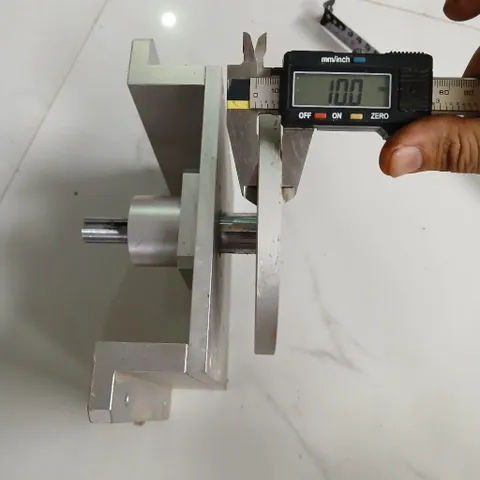 cụm đĩa xoay kèm chân nhôm chế mài đĩa trục 14 2 vòng bi 6002 mâm xoay