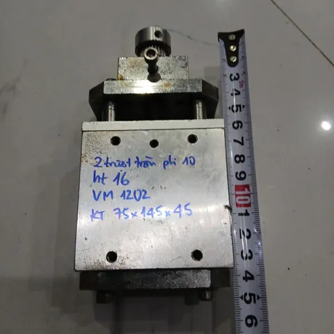 bàn trượt 1 trục hành trình 16mm vít me cơ 1202 2 trượt tròn phi 10