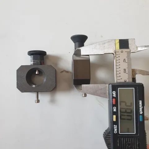vòng chặn trục phi 16 có chốt nhanh nhôm anode xám dày 16mm
