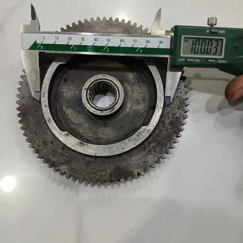 [module 1.75] Bánh răng thép đường kính 80 40 răng tiện phay cnc máy ép dập bấm cos bi đũa