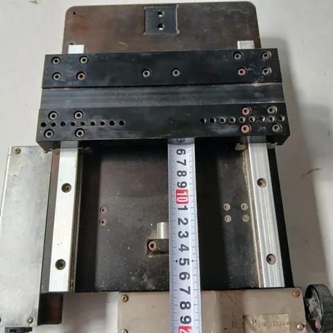 bộ bàn trượt XY nhôm hành trình 75mm tay quay vít me dày 8mm