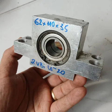gối định tâm vòng bi trục 15 20 vít me nhiều loại nhôm anode tháo máy